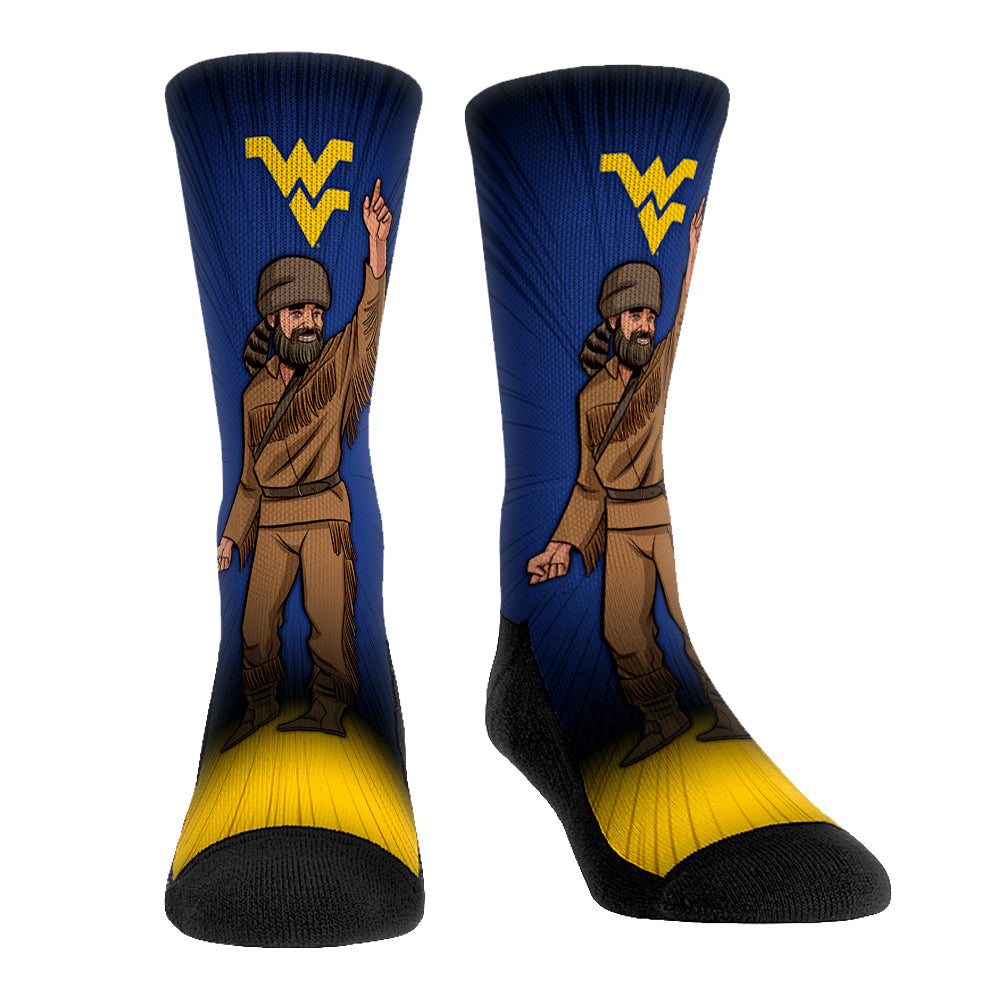 West Virginia Mountaineers - Mascot Pump Up! Crew Socks