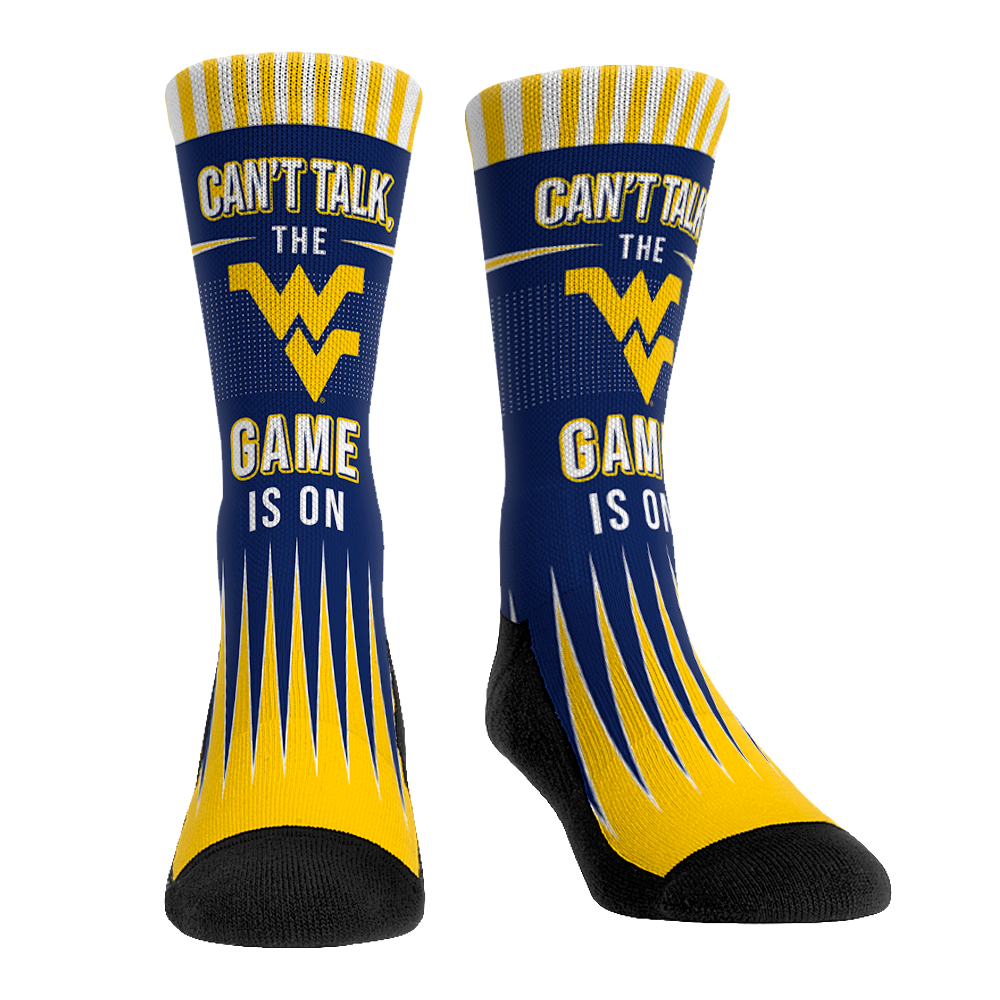 West Virginia Mountaineers - Can't Talk Crew Socks