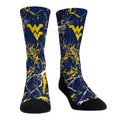 West Virginia Mountaineers - Cracked Marble Crew Socks