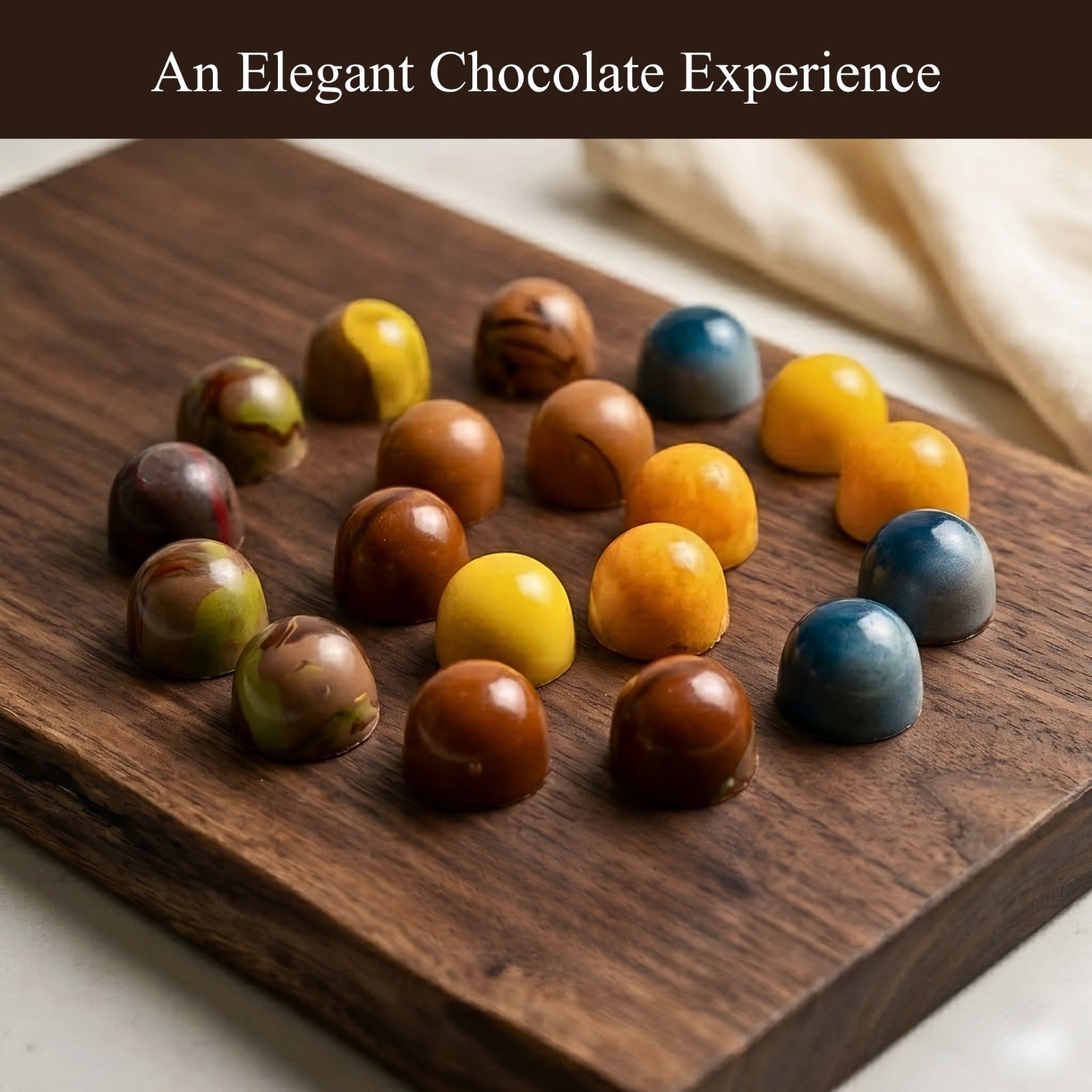 Andy Anand Sugar - Free Monet Chocolate Truffles & Pralines, 25 pc – 60% Cacao, Keto & Diabetic - Friendly, Luxury Birthday & Holiday Gift Box