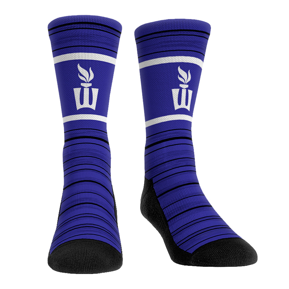 Winona State Warriors - Classic Lines Crew Socks