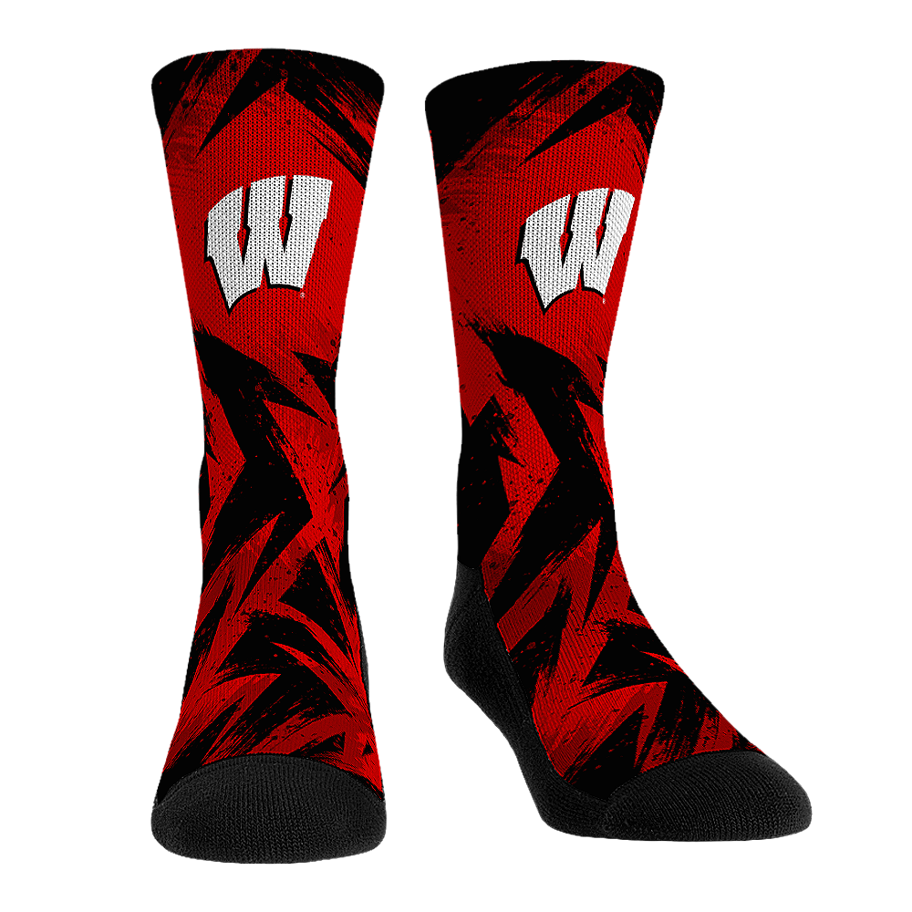 Wisconsin Badgers - Game Paint Crew Socks