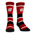 Wisconsin Badgers - Tech Stripe Crew Socks