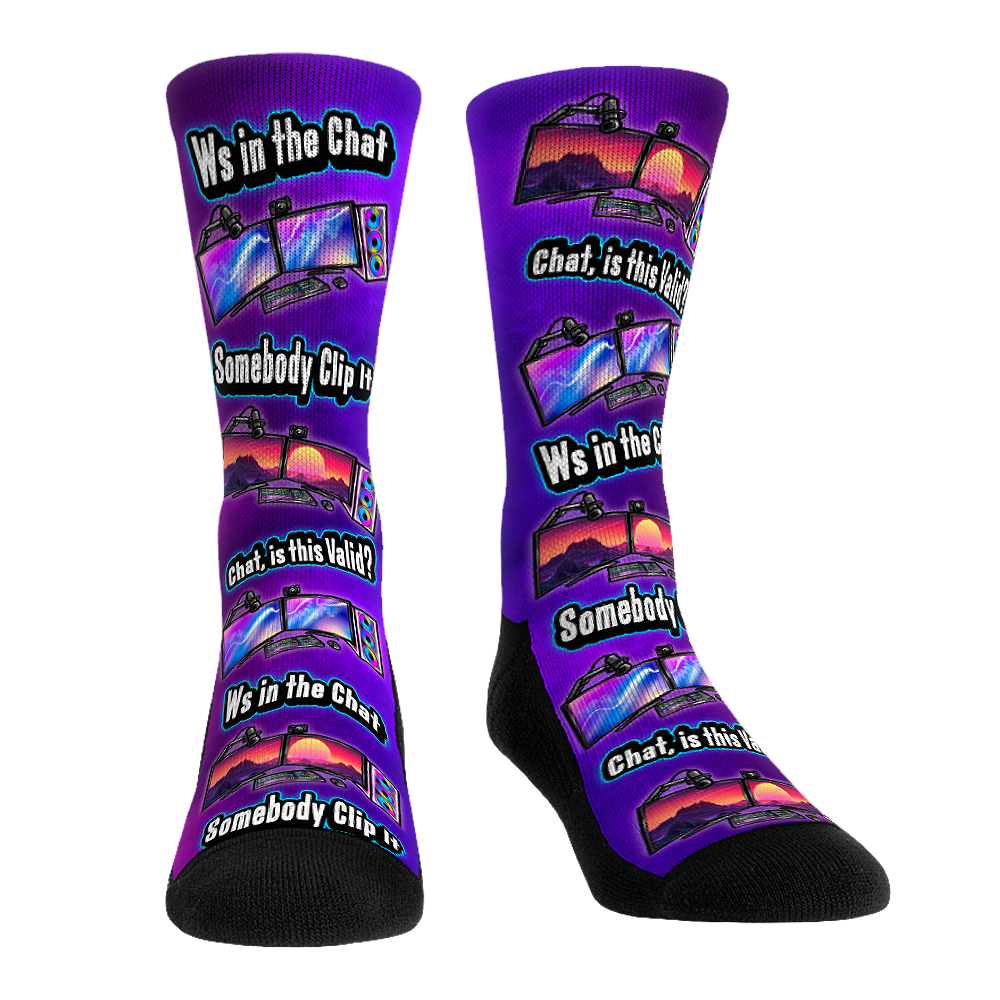 Live Stream All-Over Crew Socks
