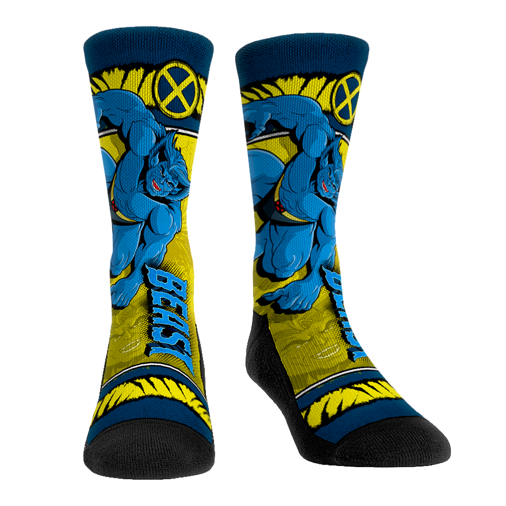 Marvel X-Men - Beast - Sideplot Crew Socks