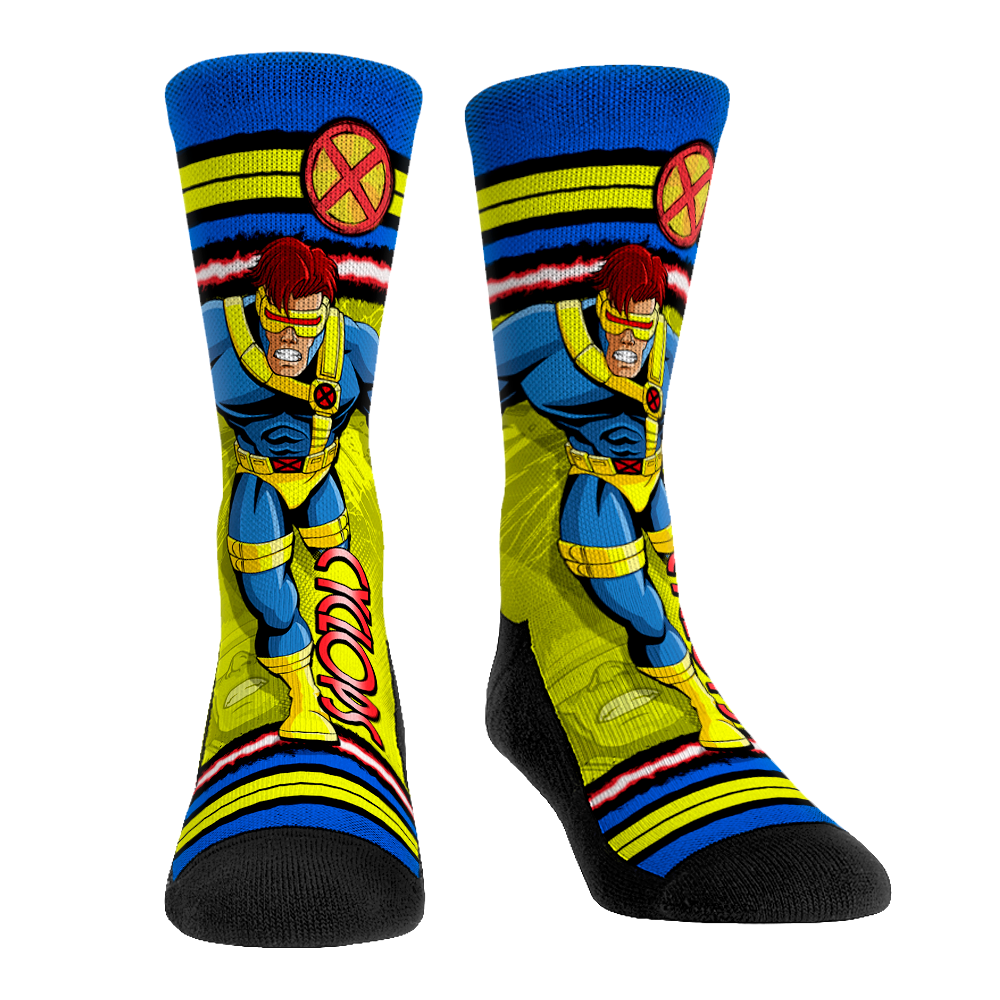 Marvel X-Men - Cyclops - Sideplot Crew Socks