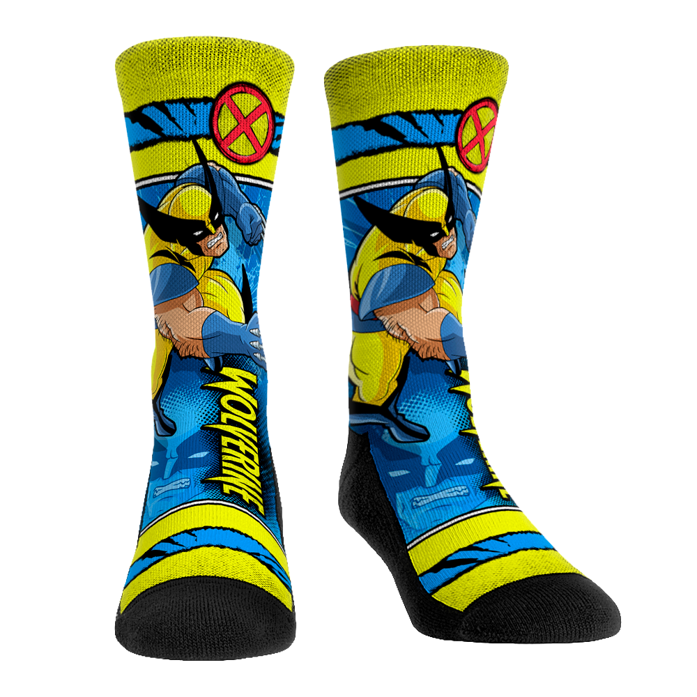Marvel X-Men - Wolverine - Sideplot Crew Socks