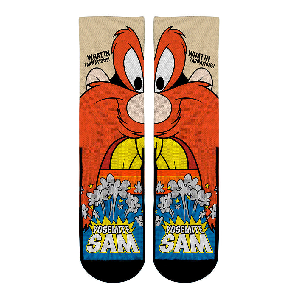 Yosemite Sam - Split Face Crew Socks