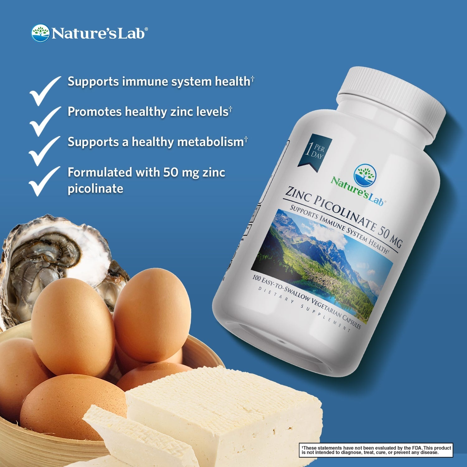 Zinc Picolinate 50mg - 100 Capsules