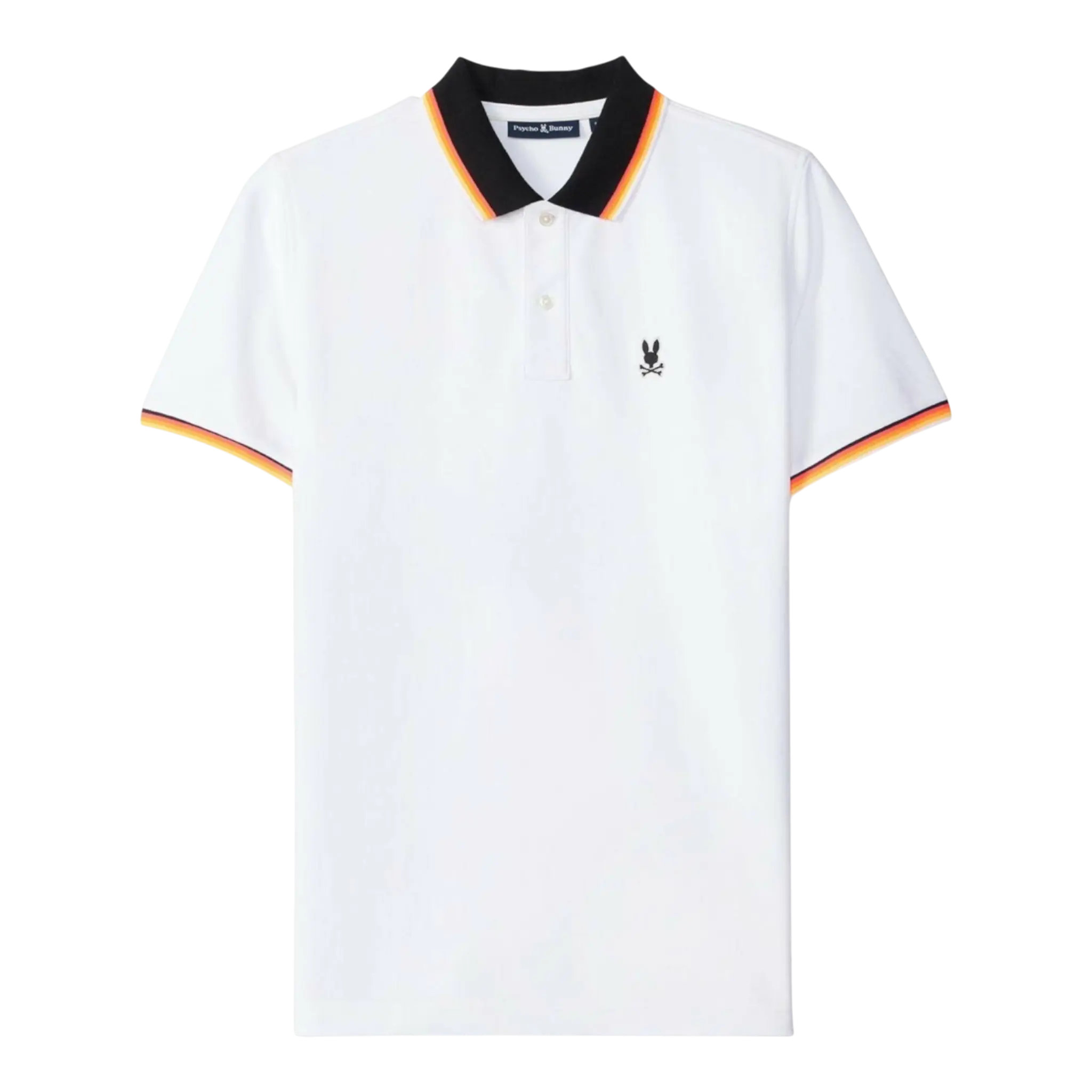 Psycho Bunny Granbury Pique Polo Men Polo Shirt White