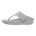 FitFlop Shuv Women Toe Post Sandals Tiptoe Gray Felt