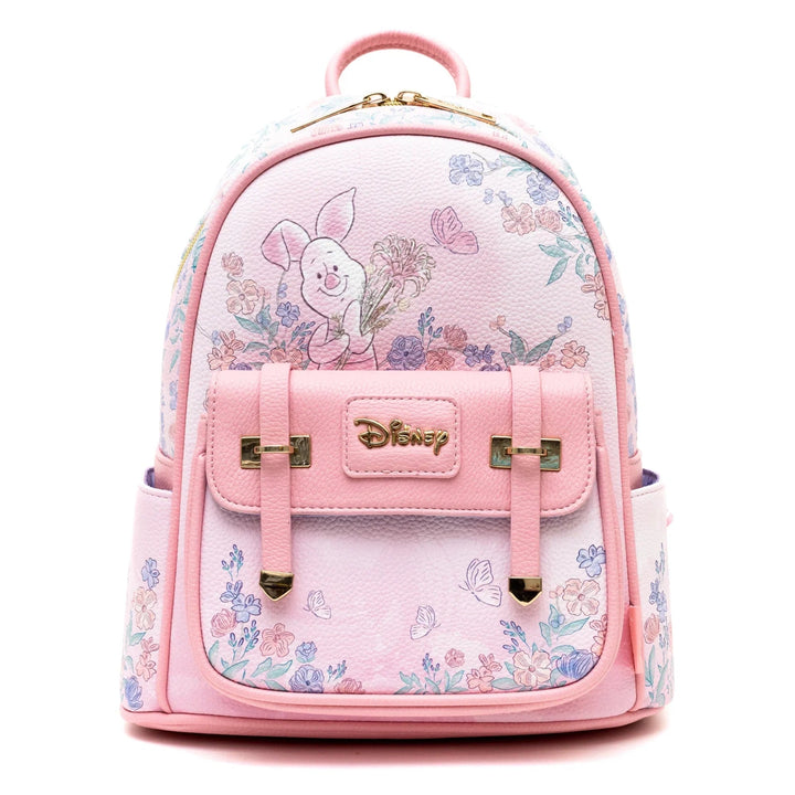 Disney Piglet - 11" Vegan Leather Mini Backpack - Peek A Boo