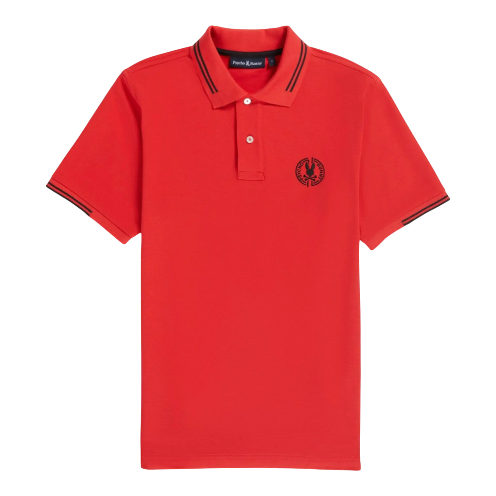 Psycho Bunny Santa Fe Pique Men Polo Shirt Chili Red