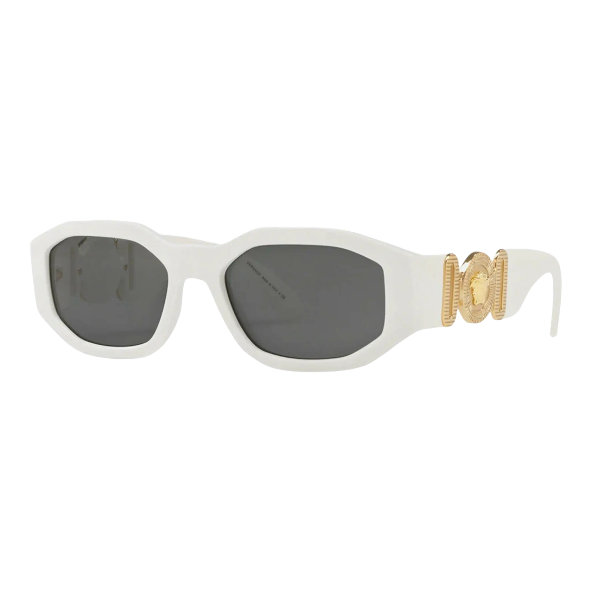 Versace Medusa Biggie Men Sunglasses White/Dark Grey