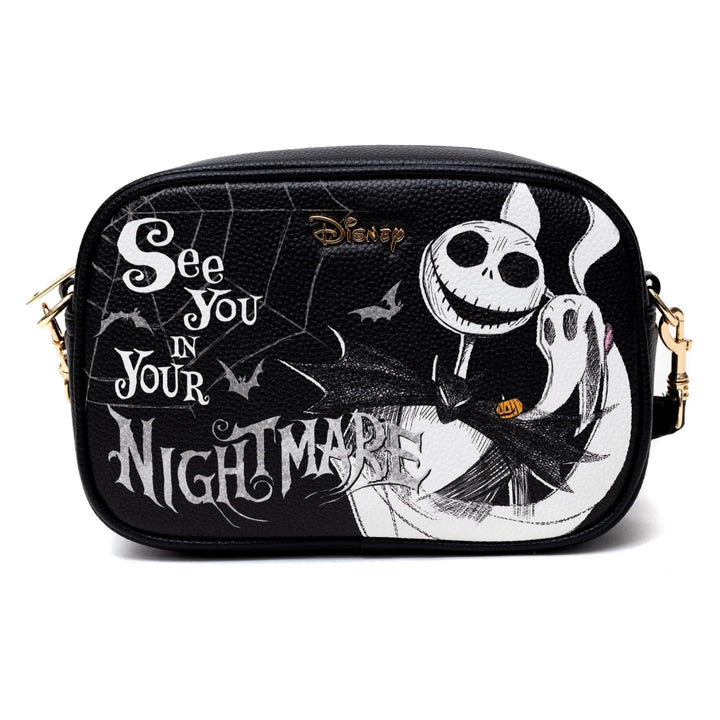 Disney Nightmare Before Christmas - Jack And Zero 6.50 Inch Vegan Leather Crossbody