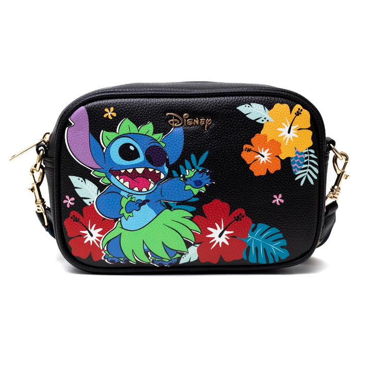 Disney Lilo And Stitch 6.5 Inch E - W Vegan Leather Crossbody