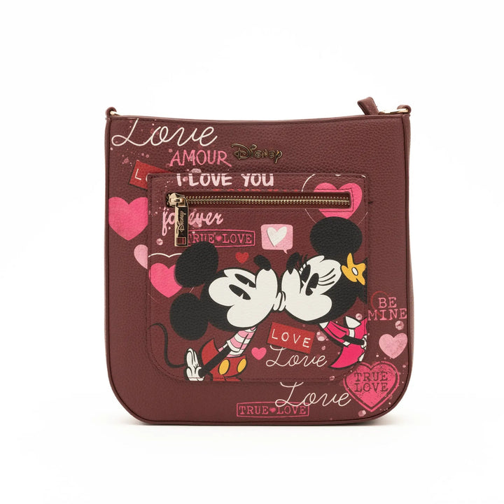 Disney Mickey And Minnie 9.75 Inch Shoulder Bag