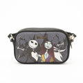 Disney Nightmare Before Christmas - Jack And Sally Double Zipper Vegan Leather Crossbody