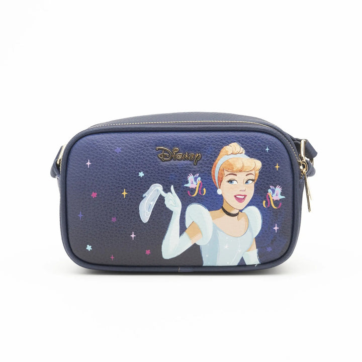 Disney Princess - Cinderella Double Zipper Vegan Leather Crossbody