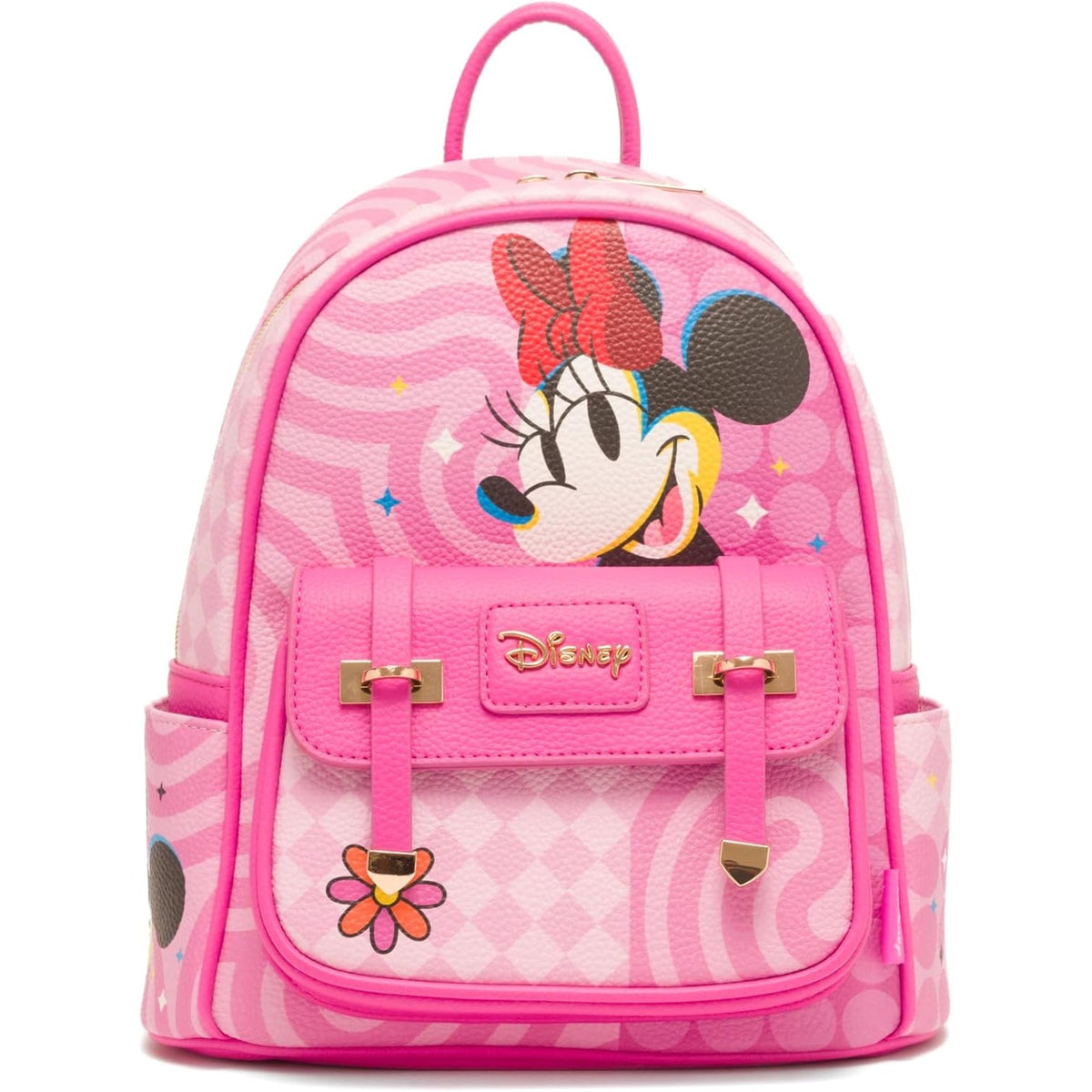 Disney Minnie Mouse 11" Vegan Leather Mini Backpack With Dust Cover