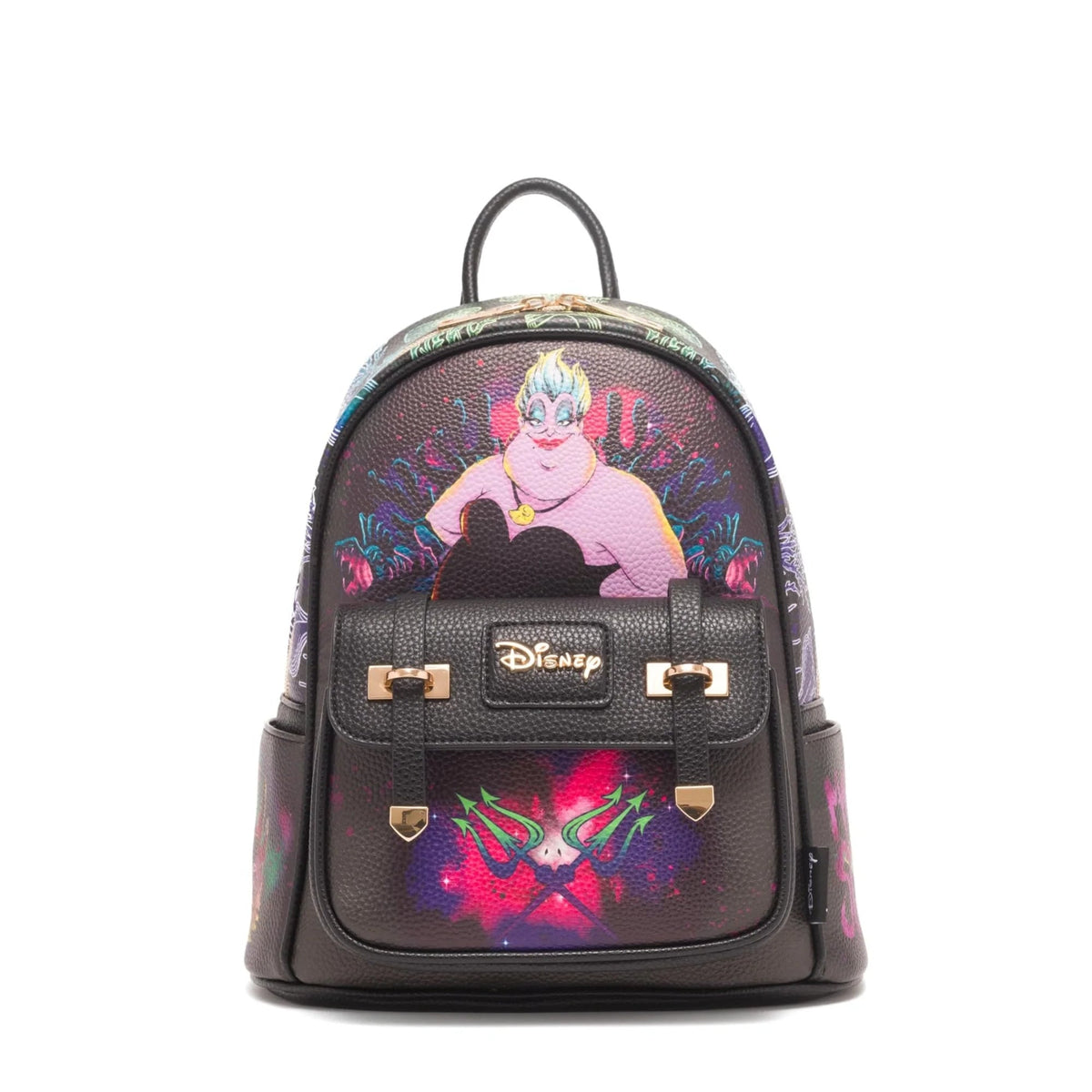Disney Ursula 11" Vegan Leather Mini Backpack With Dust Cover