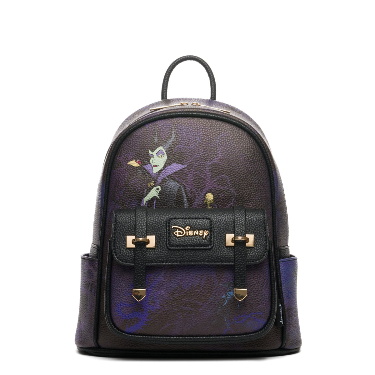 Disney Maleficent - 11" Vegan Leather Mini Backpack With Dust Cover