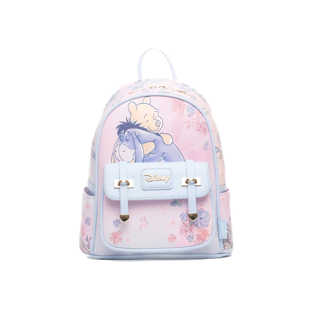 Disney Winnie the Pooh - Pooh And Eeyore 11" Vegan Leather Mini Backpack With Dust Cover