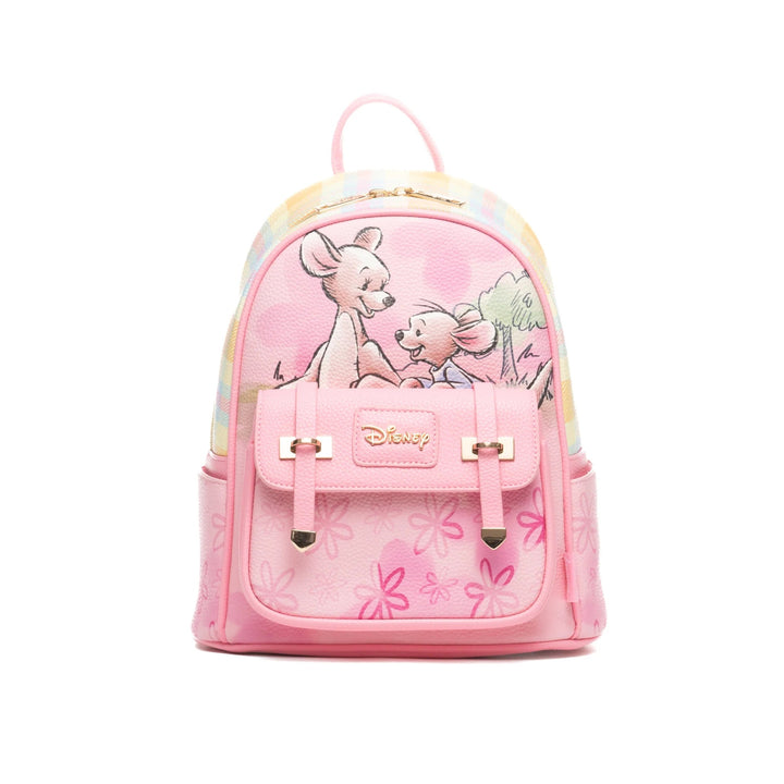 Disney Winnie the Pooh - Kanga And Roo 11" Vegan Leather Mini Backpack With Dust Cover