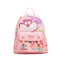 Disney Alice In Wonderland - Cheshire Cat 11" Vegan Leather Mini Backpack With Dust Cover