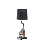 WONDERWALL 'Une Collection' 24" Wildlife Capuchin Monkey Table Lamp with Antique Bronze Finish - Golden Black