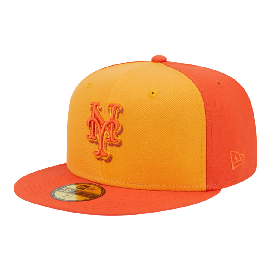 New Era 59Fifty New York Mets Team Fitted Hat Orange