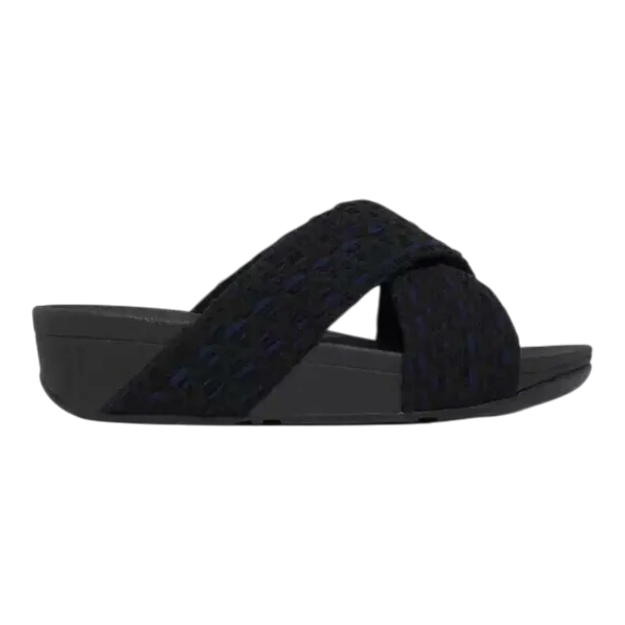 FitFlop Lulu Women Sandals Black Mix Geo-Webbing