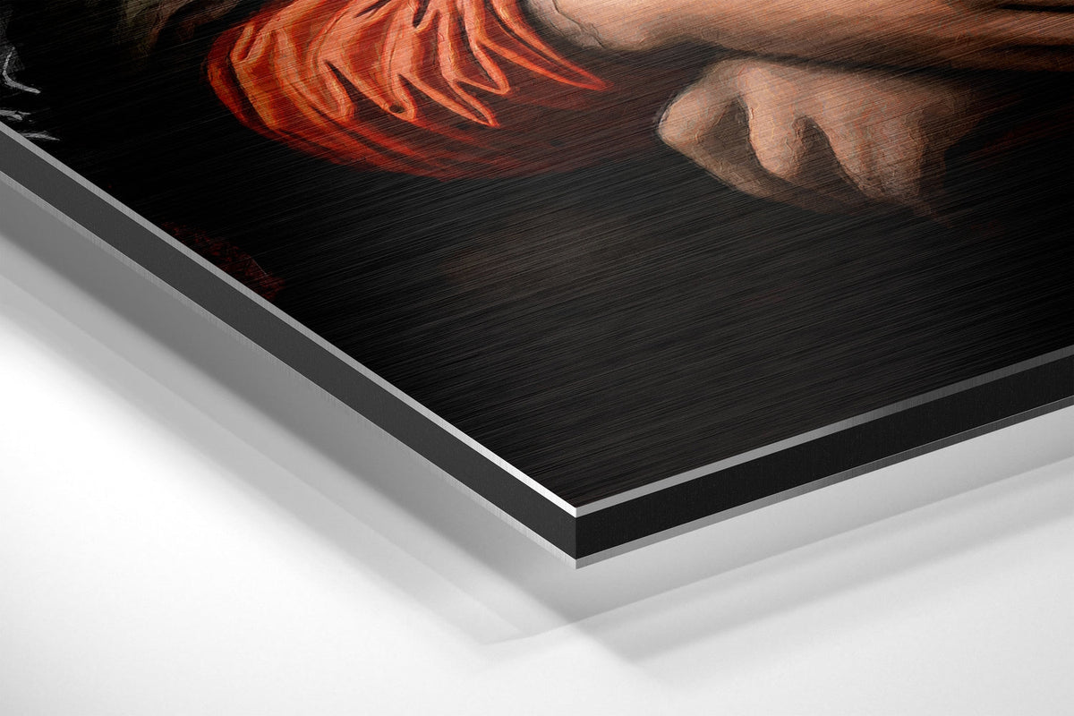 WONDERWALL ‘L’Atelier Fun Collection’ Mona Lisa with a Cat Brushed Aluminum Dibond Wall Art