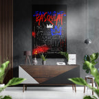 WONDERWALL ‘L’Atelier Fun Collection’ Black Chalk Crown Graffiti Brushed Aluminum Dibond Wall Art