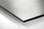 WONDERWALL ‘L’Atelier Fun Collection’ Amber and White Get Shit Done Brushed Aluminum Dibond Wall Art