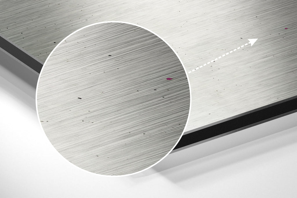 WONDERWALL ‘L’Atelier Fun Collection’ Amber and White Get Shit Done Brushed Aluminum Dibond Wall Art