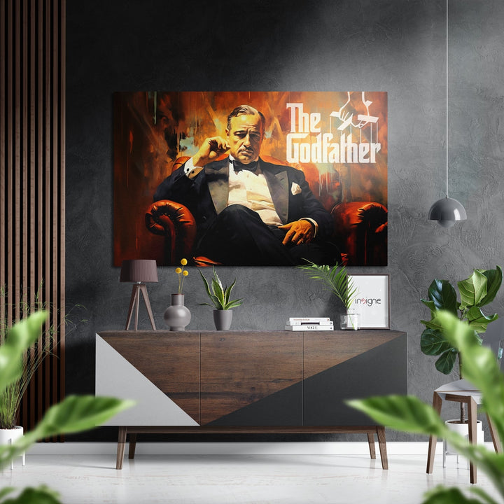 WONDERWALL ‘L’Atelier Fun Collection’ Amber Tuxedo Portrait Brushed Aluminum Dibond Wall Art