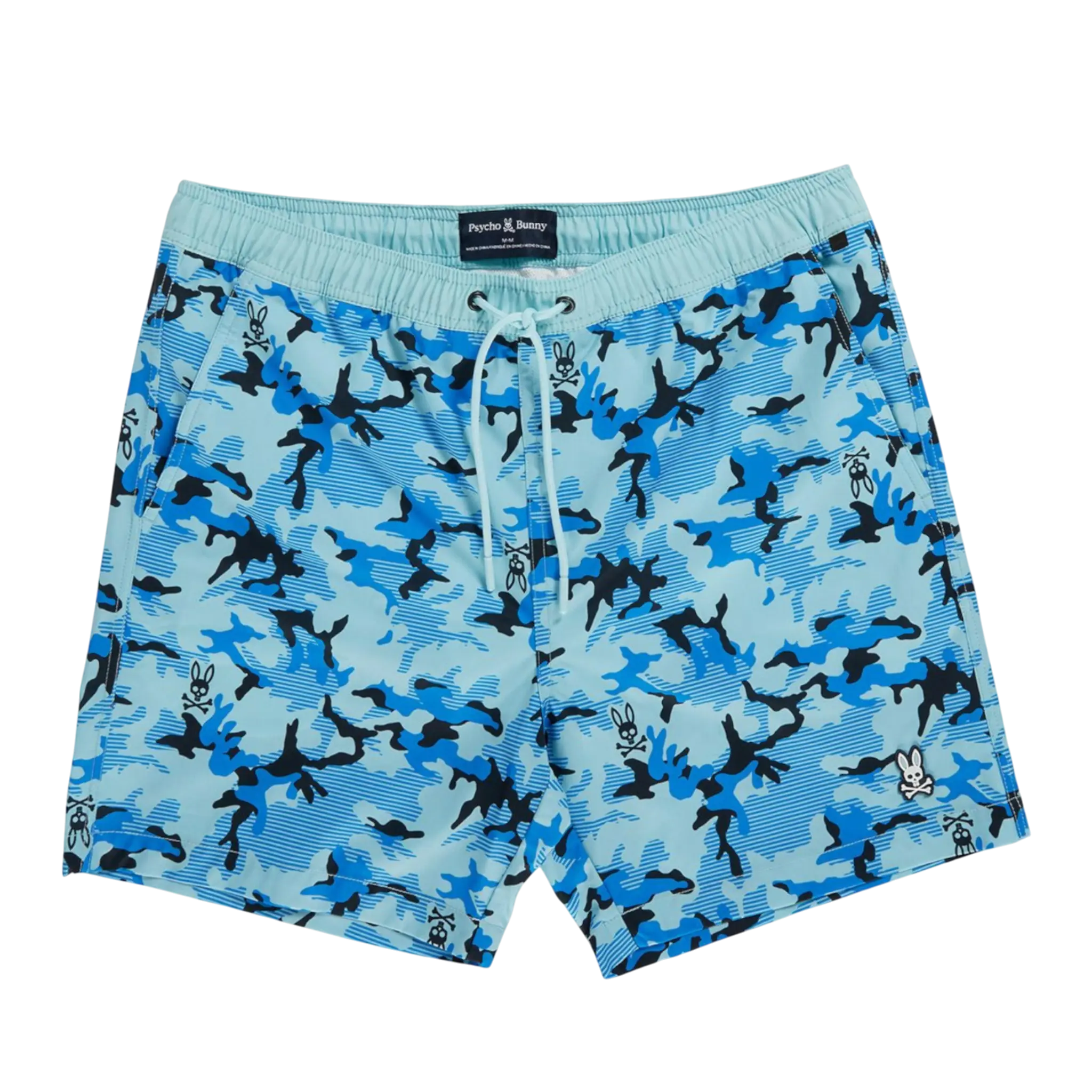 Psycho Bunny Rye All Over Print Men's Swim Trunks