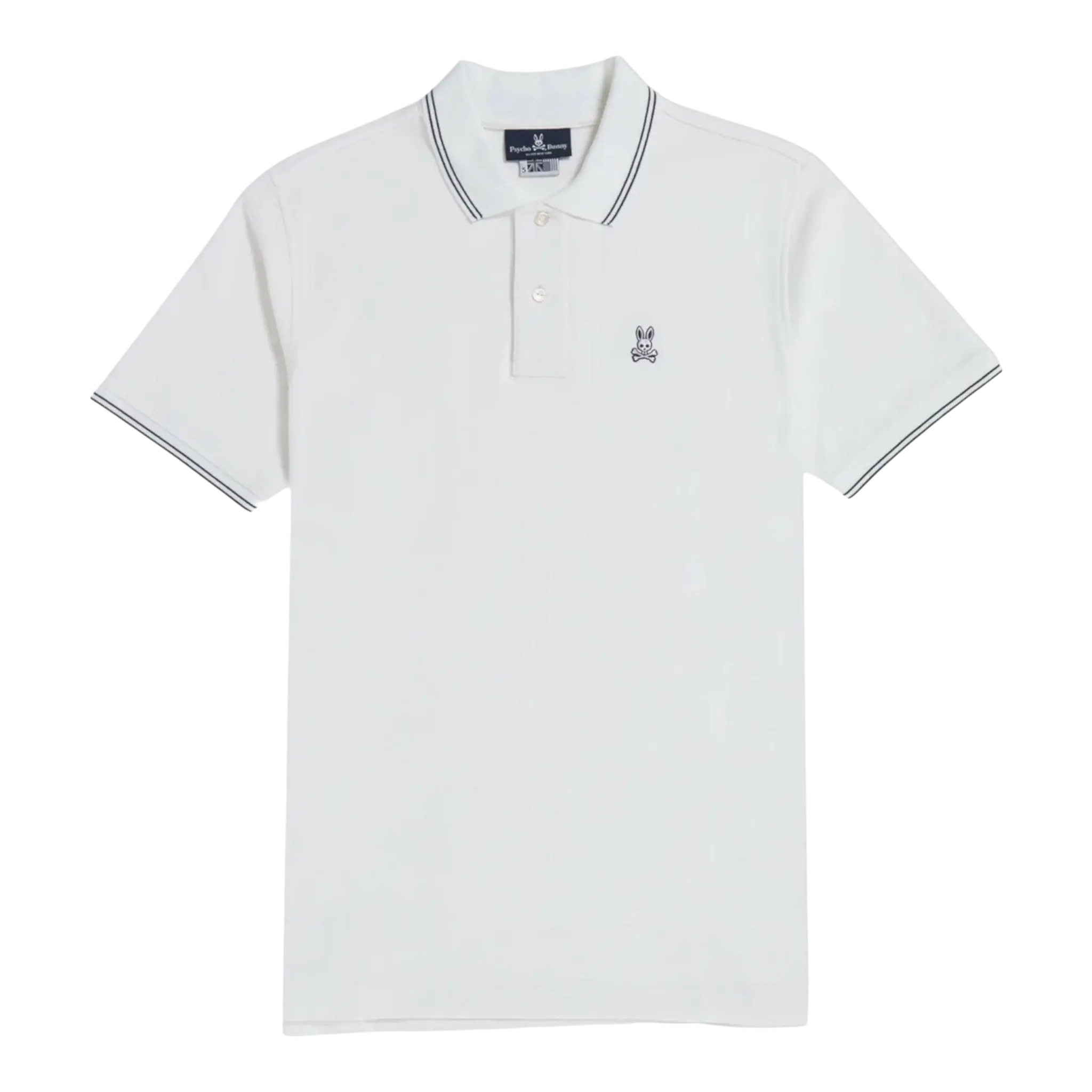 Psycho Bunny Logan Men Polo Shirt White