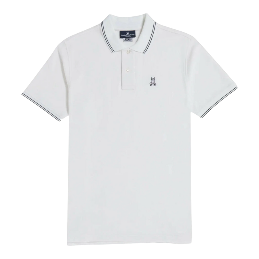 Psycho Bunny Logan Men Polo Shirt White