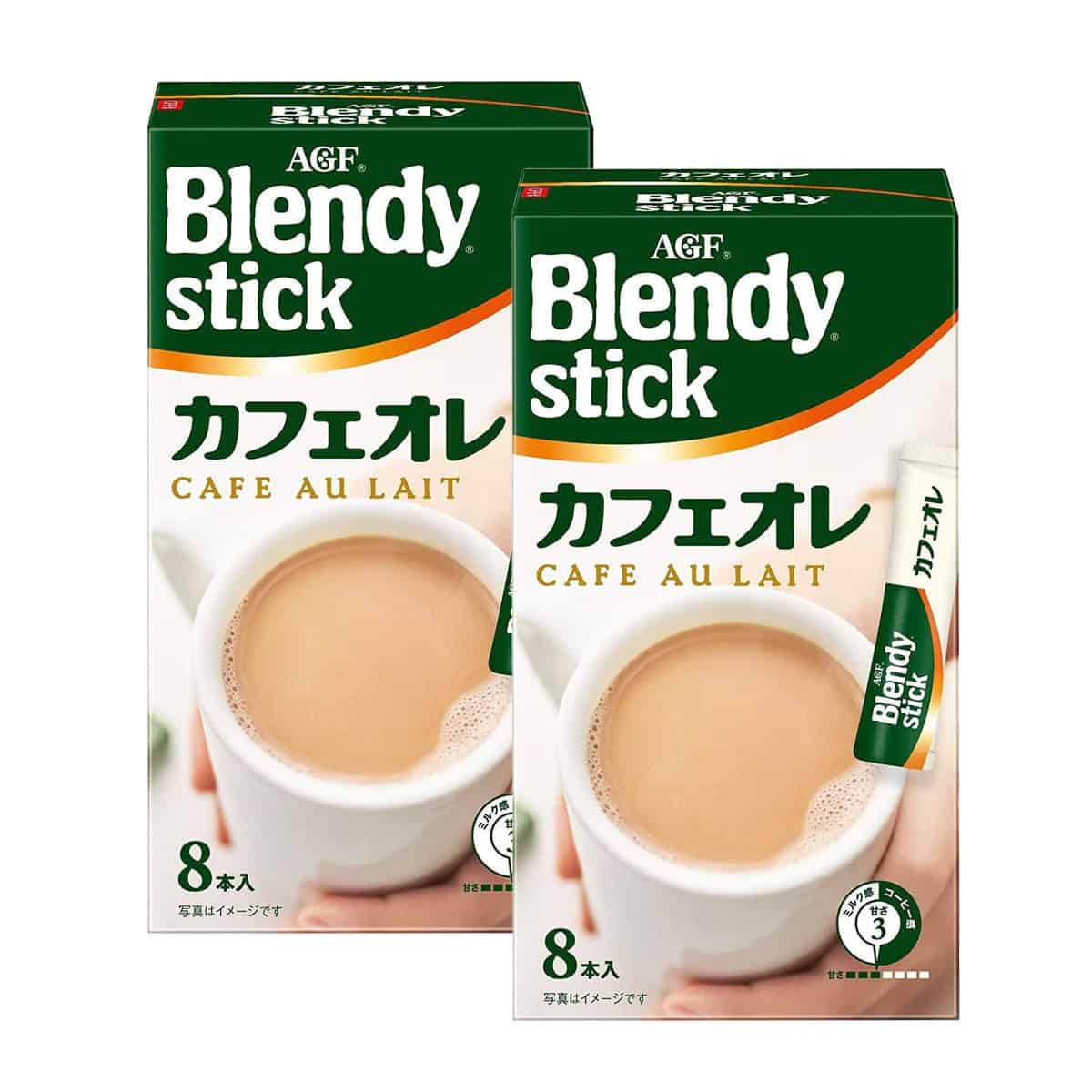 Blendy Stick Cafe au Lait 8 Sticks x 2 Boxes