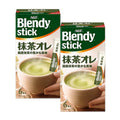 Blendy Stick Matcha Au Lait Green Tea Latte 6 Sticks x 2 Boxes