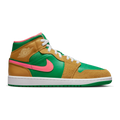 Air Jordan 1 Mid SE Men Sneakers Wheat Watermelon Chutney