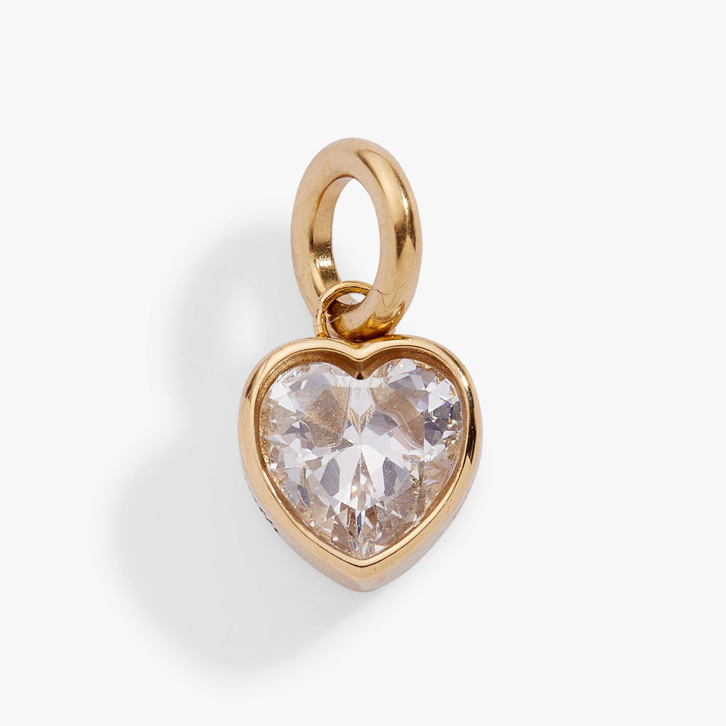 April 'Strength' Heart Birthstone Charm - WONDERWALL