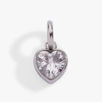 April 'Strength' Heart Birthstone Charm - WONDERWALL