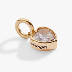 April 'Strength' Heart Birthstone Charm - WONDERWALL