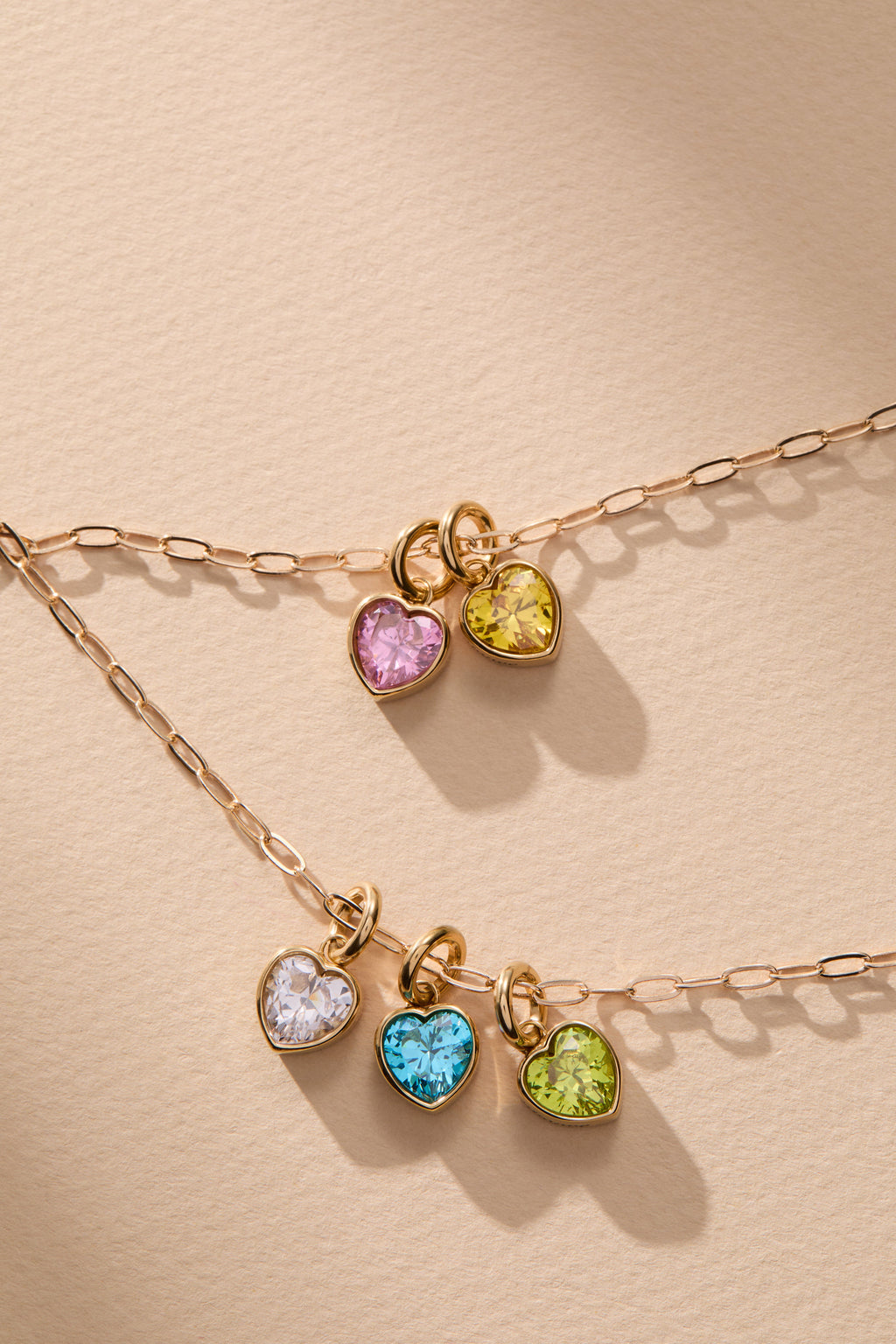 April 'Strength' Heart Birthstone Charm - WONDERWALL