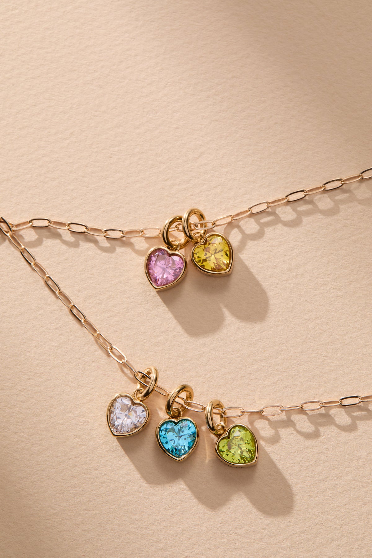 April 'Strength' Heart Birthstone Charm - WONDERWALL