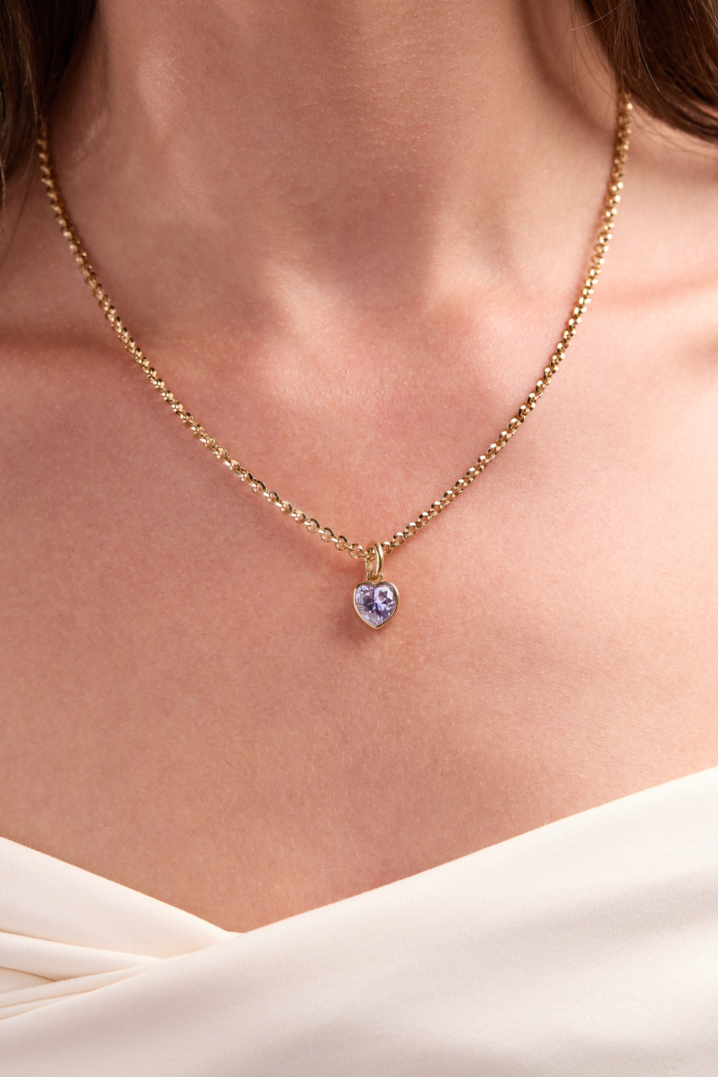 April 'Strength' Heart Birthstone Charm - WONDERWALL