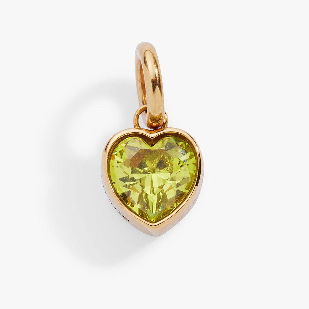 August 'Radiance' Heart Birthstone Charm - WONDERWALL